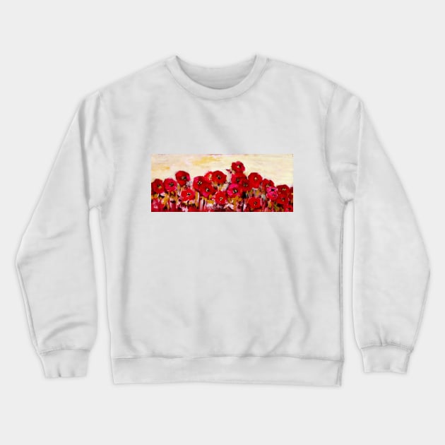 poppies Crewneck Sweatshirt by ElArrogante